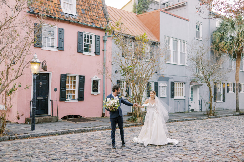 Bride and groom portraits in Charleston SC